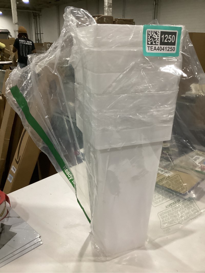 Condition photo showing Good Condition for Flower Buckets, 6-Pack Plastic Flower Vases with Stickers for DIY Flower Bar, Floral Buckets for Cut Flower Farmhouse Vases for Decor Wedding Table Centerpiece, H: 13.39 inch