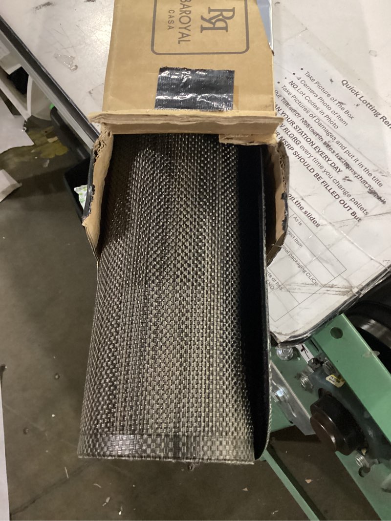 Condition photo showing As Is for baroyal office chair mat for hardwood floor under desk computer rolling chair mat for wood/tile floor non-slip heavy duty desk rug pvc plastic hard floor protector 36" x 48" (espresso) espresso 36" x 48"