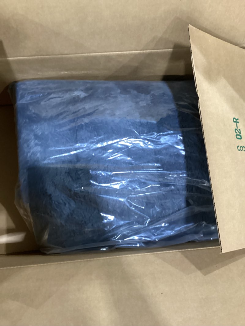 Condition photo showing New/Like New for Best Friends by Sheri The Original Calming Donut Dog and Cat Bed in Lux Fur, Navy Blue, Extra Large, 45x45