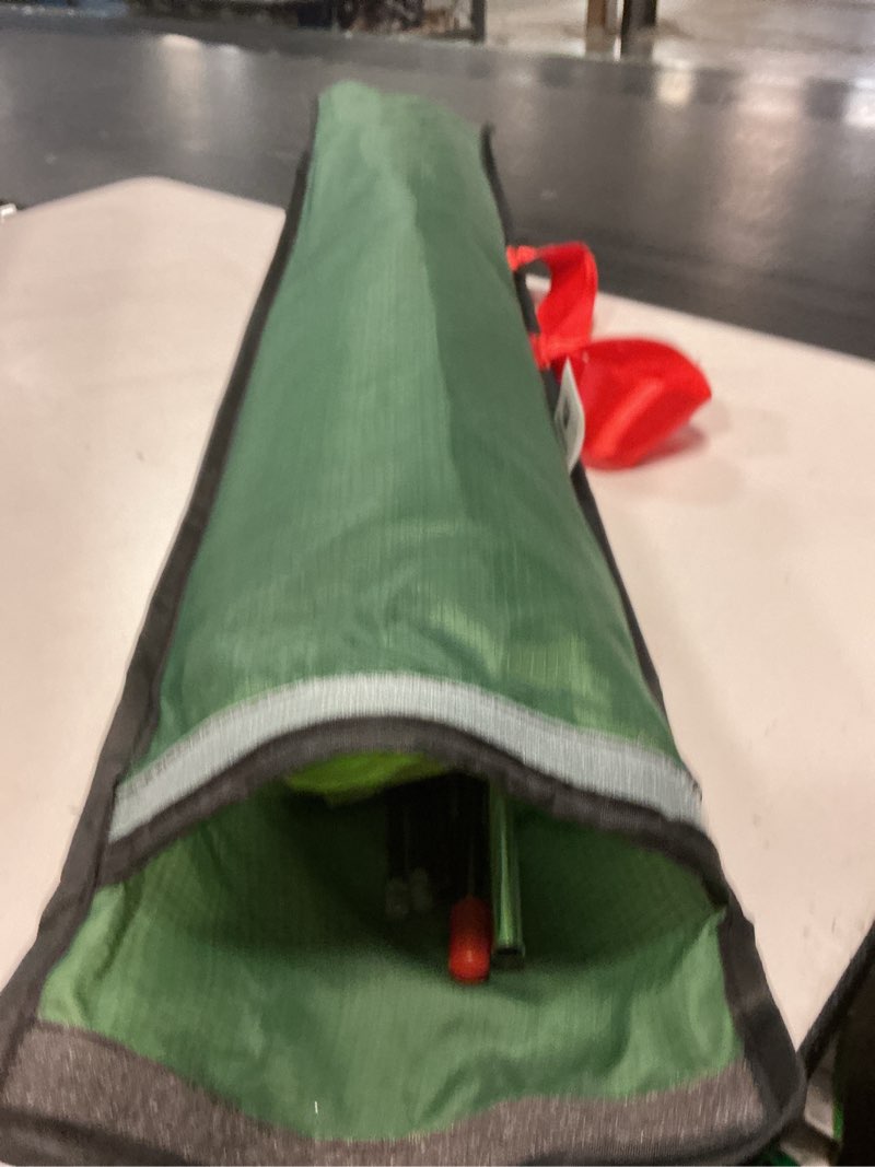Condition photo showing As Is for beach kites for adults large with long tail, 98 inches super easy flyer 3d rainbow box kites, comes with two 49 feet multi colors tails, 300 ft kite string & handle black & green radar kite