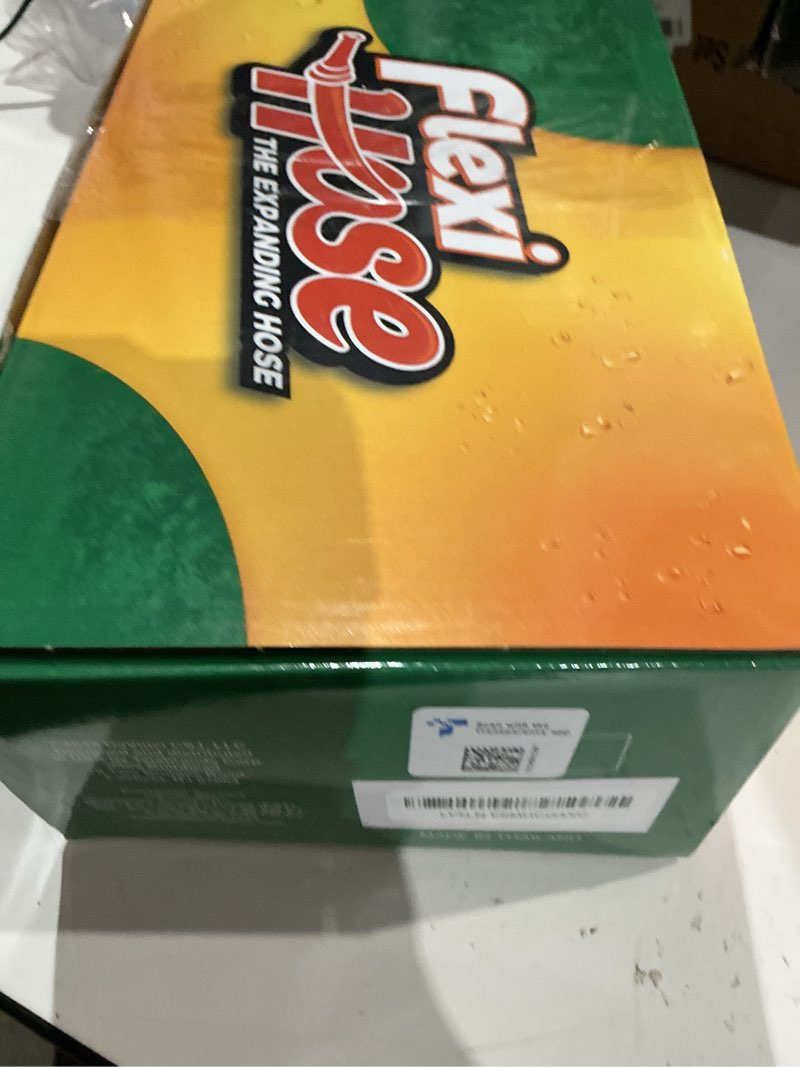 Condition photo showing Good Condition for flexi hose lightweight expandable garden hose, 75ft -retractable garden hose, water hose - no-kink flexibility, 3/4 inch solid brass fittings and double latex core black 75 ft