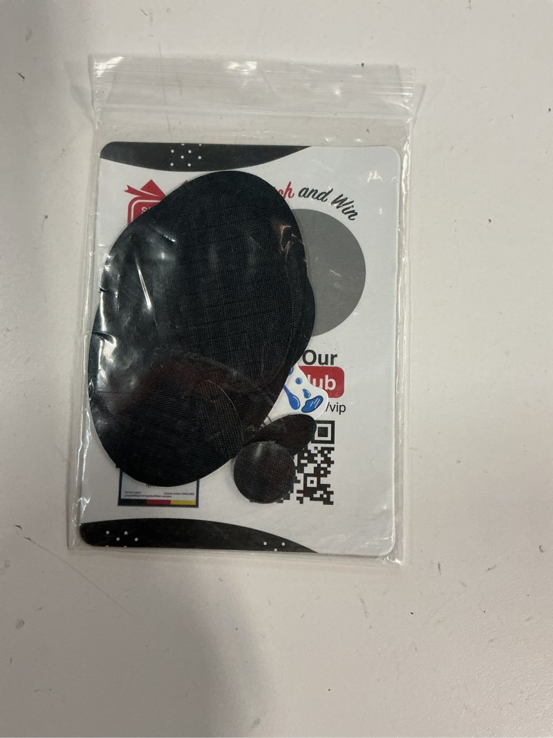 Condition photo showing As Is for aZengear Repair Patches for Down Jackets - Waterproof, Pre-Cut, Self-Adhesive, Tear-Cold-Heat-Resistant Nylon Polyester Fabric to Fix Puffer Coats, Gear, Tents (11 Pieces, Dark Navy)