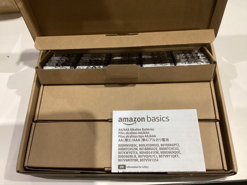 Condition photo showing New/Like New for Amazon Basics 150-Pack AAA Long-Lasting Alkaline Industrial Batteries, 1.5 Volt, Leak-Proof, 5-Year Shelf Life 150 Count (Pack of 1)