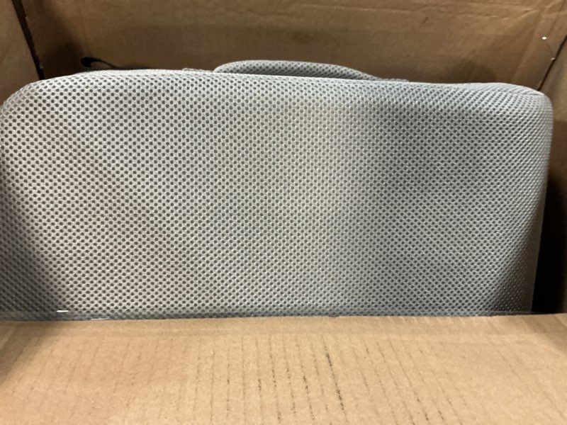 Condition photo showing As Is for mabozoo extra thick chair cushions,office chair booster seat cushion to raise seat height for pain relief,18 x 16 x 6 inch non slip memory foam thick cushion with carry handle?grey? grey 18*16*6