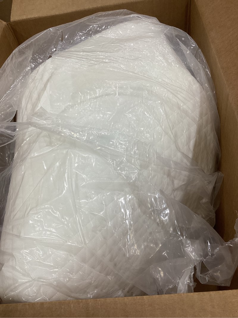 Condition photo showing Good Condition for Knee Pillow for Back Sleeping, 8” Knee Wedge Pillow to Elevate Knee, Leg Pillow for Back Pain Relief, Triangle Pillow, Leg Elevation Pillows for After Surgery, Blood Circulation, White/Grey