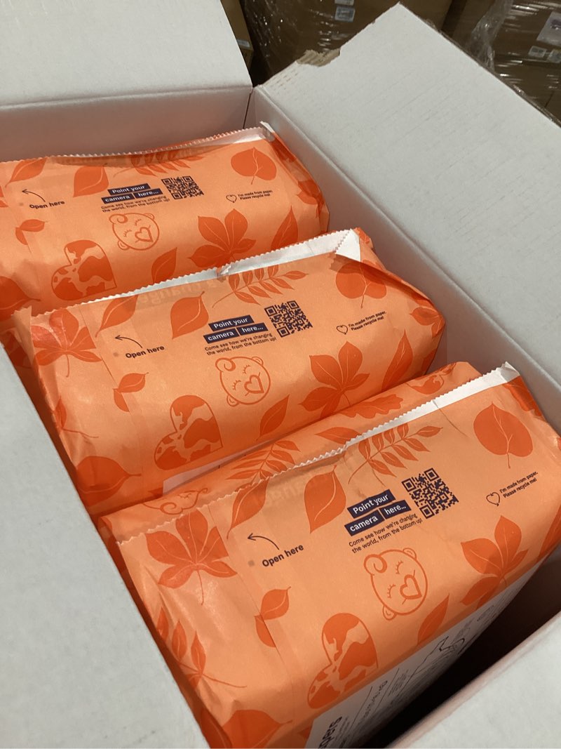 Condition photo showing New/Like New for Pura Size 5 Eco-Friendly Diapers (24-35 lbs) Totally Chlorine Free (TCF), Hypoallergenic, Soft Organic Cotton, Sustainable, up to 12 Hours Leak Protection, Allergy UK, 6 Packs of 20 (120 Diapers) Size 5 120