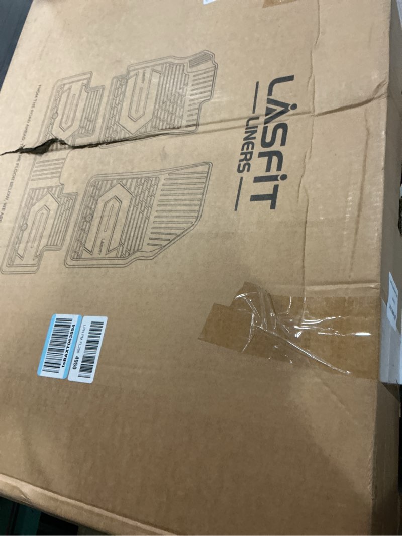 Condition photo showing New/Like New for lasfit floor mats for toyota grand highlander 2026 2025 2024 with subwoofer (include hybrid), trunk mat cargo liner and seat back covers tpe all weather, black 4)2024-2026|grand highlander|floor&trunk mats 4)2024-2026|grand highlander|floor&trunk mats