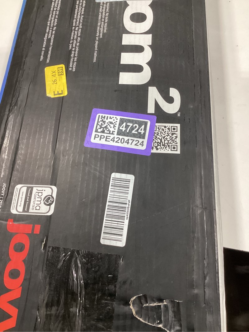 Condition photo showing Good Condition for joovy room² large portable playpen for babies and toddlers with nearly 10 sq ft of space, large mesh windows for 360 view, and waterproof mattress sheet - folds easily when not in use (black)