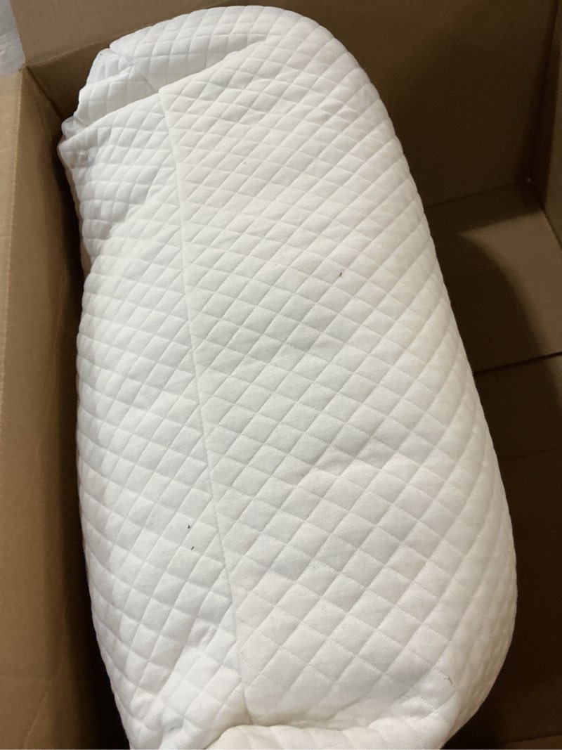 Condition photo showing As Is for DreamyBlue Signature Pillow w/Adjustable Loft • Shredded Memory Foam Fill • Neutral Alignment for Side, Back, and Stomach Sleepers • Washable Bamboo Rayon Cover • CertiPUR-US Certified Foam (Queen) Queen (Pack of 1)