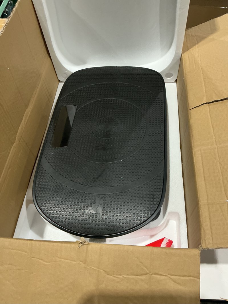 Condition photo showing Good Condition for merach vibration plate exercise machine, whole body workout equipment for women, bluetooth and silicone pedal, vibration plate with auto mode, vibrate fitness platform for home white black