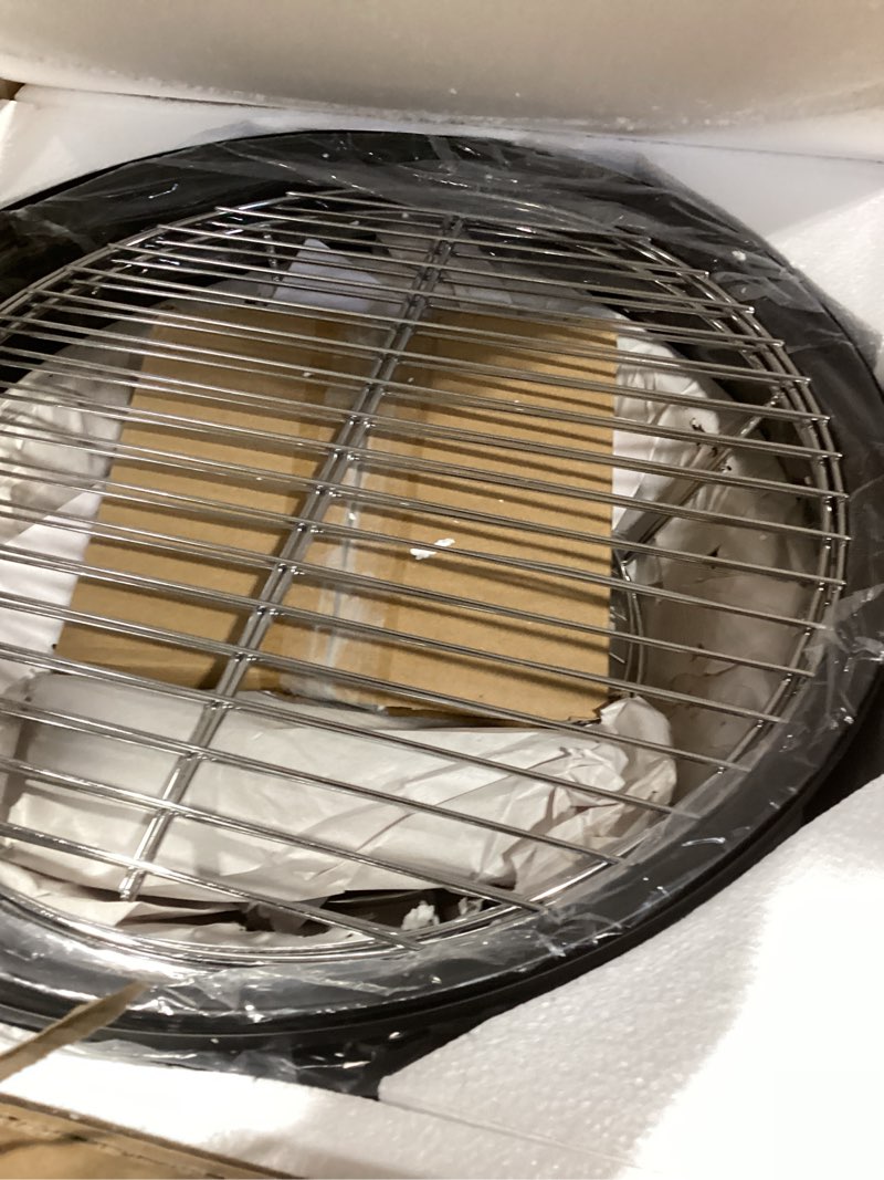 Condition photo showing Good Condition for 16" charcoal smoker, 3 in 1 heavy duty vertical barbecue grill, outdoor fire pit 402 square inches cooking area, versatile outdoor smoker grill, black