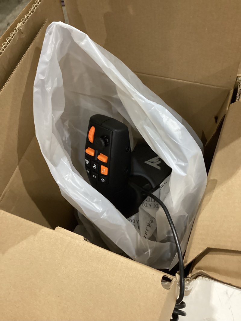 Condition photo showing As Is for incomplete)))thrustmaster t248x, racing wheel and magnetic pedals, hybrid drive, magnetic paddle shifters, dynamic force feedback, screen with racing information (compatible with xbox series x/s, one, pc) t248 xbox | pc