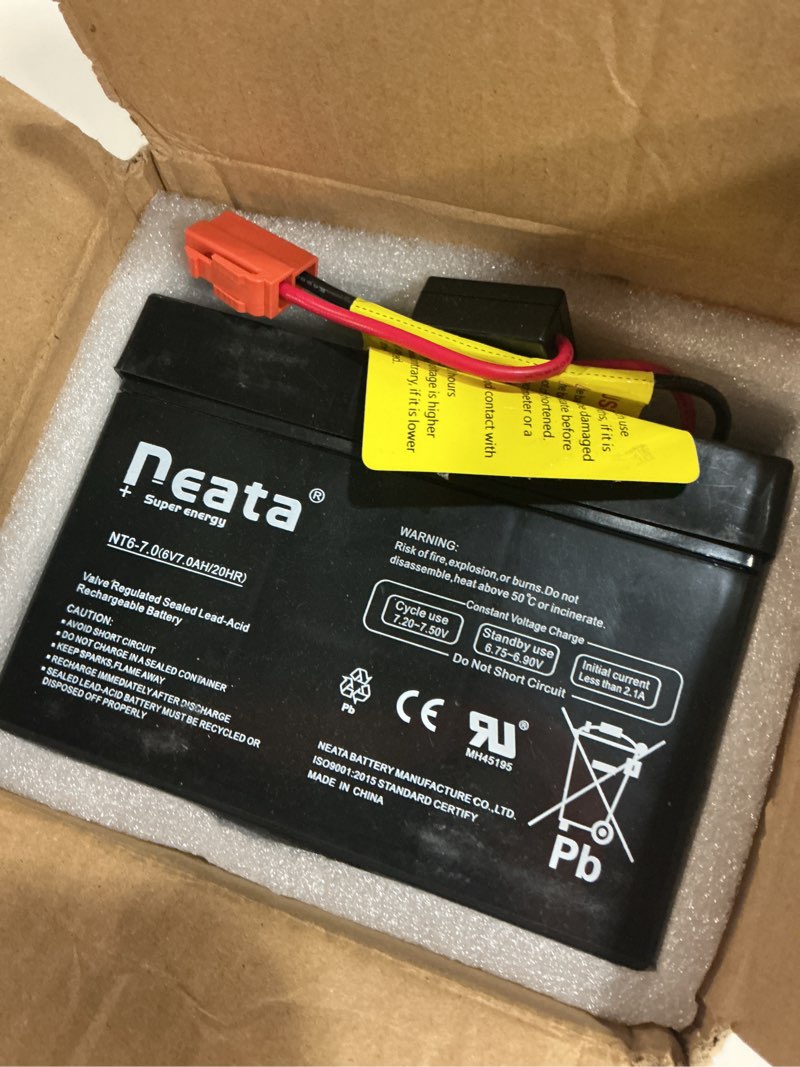 Condition photo showing Good Condition for 6v 7ah battery for kid trax for dodge viper tt blue for disney frozen 4x4 for frozen twinkling lights scooter child ride on car