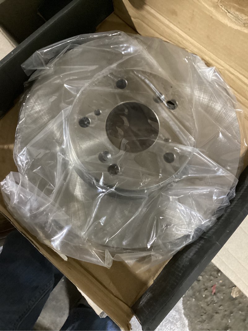 Condition photo showing As Is for TRQ Rear Brake Pad & Rotor Kit Brake Pads Brake Rotor Ceramic Premium G-Coated Compatible with 2013-2020 Ford Fusion 2013-2016 Lincoln MKZ BKA24553