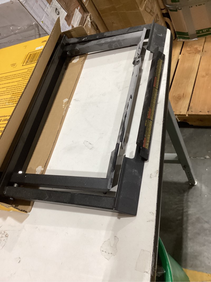 Condition photo showing As Is for dewalt table saw stand for jobsite, 10-inch (dw7451).incomplete