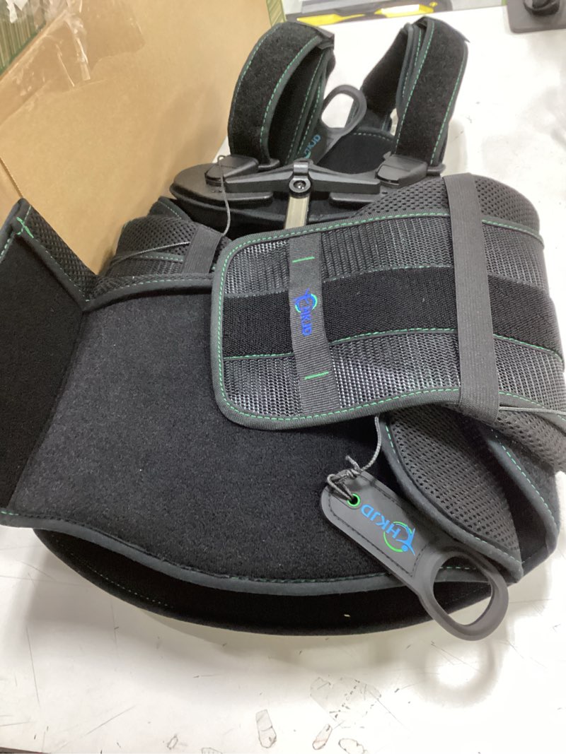 Condition photo showing Good Condition for Thoracic Full Back Brace- Thoracic Lumbar Sacral Orthotic, Compression Fractures, Upper Spine Injuries,Pre or Post Surgery with Hard Lumbar Support for Men and Women (S/M)