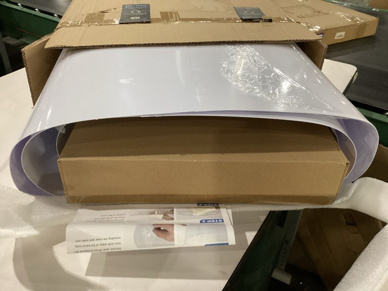 Condition photo showing New/Like New for White Cylinder Stands for Party, White Round Pedestal Stand,Party Cylinders Set of 3 Stand for Wedding Birthday Baby Show Decor 35.4''(L) 29.5'' (M) 23.6'' (S)