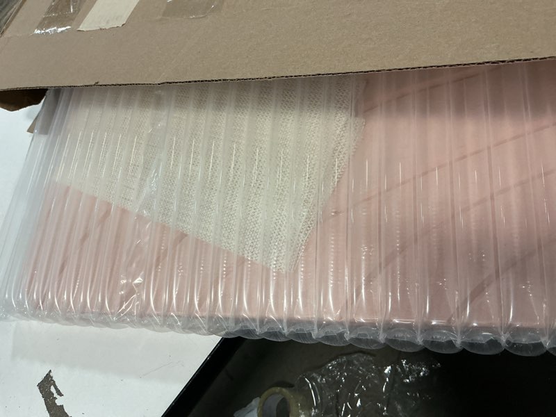 Condition photo showing As Is for 2 Pack Diatomaceous Earth Shower Mat, Stone Bath Mat, Nonslip Super Absorbent Fast-Drying Hard Bath Mat for Bathroom Shower Floor, 23.62 x 15.35 inch, Blue-Green