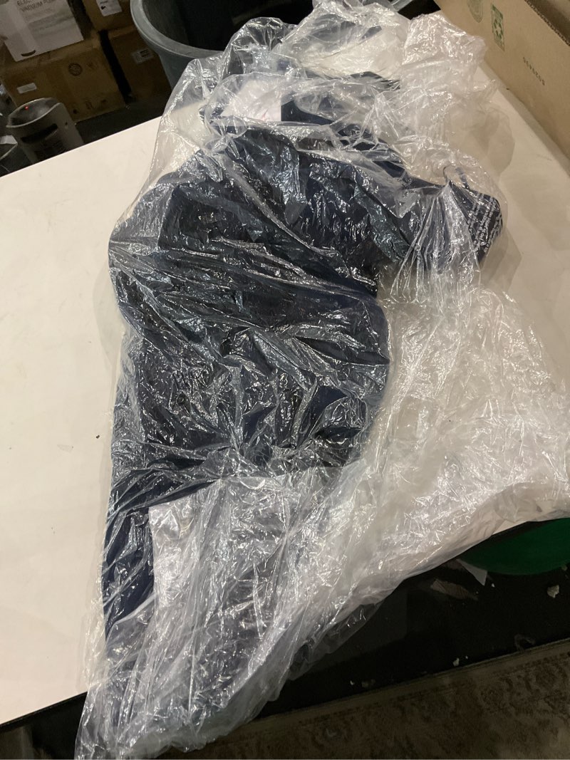 Xscape Women's Short Scuba Off-The-Shoulder Ruffle Midi Dress with Center Back Zipper, Midnight, 12P