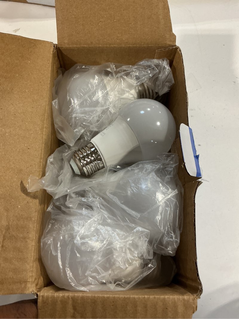 Condition photo showing Good Condition for vation lighting a19 led light bulbs 3000k warm white, 60 watt equivalent, efficient 8.5watt, 800 lumens, e26 medium base, non-dimmable, etl/ul listed, 12 pack warmwhite 3000k 60w-12 pack