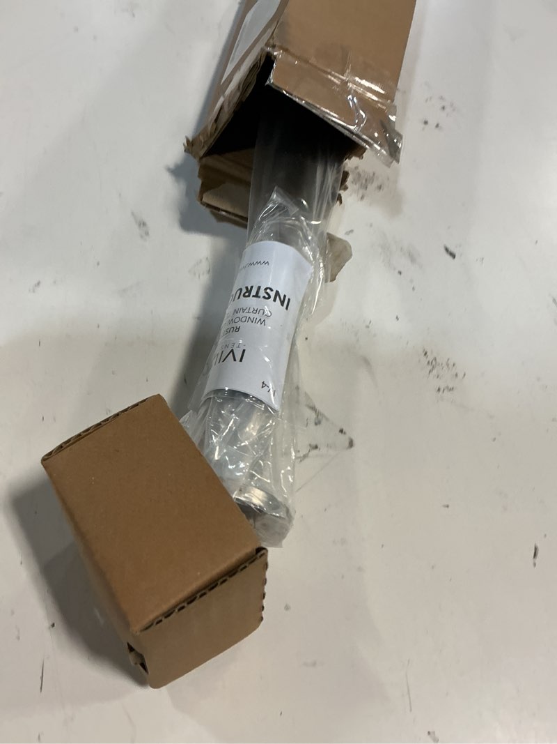 Condition photo showing Good Condition for Ivilon Tension Curtain Rod - Spring Tension Rod for Windows or Shower, 54 to 90 Inch. Satin Nickel 54" to 90" Satin Nickel