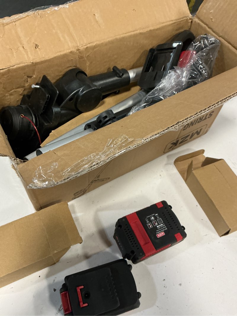 Condition photo showing Good Condition for MZK 20V 12'' Cordless String Trimmer, Grass Trimmer&Edger with 8 Replacement Spools, Battery Powered Weed Trimmer with Auto Line Feed for Lawn,Garden(2 * 2AH Battery and Charger Included)