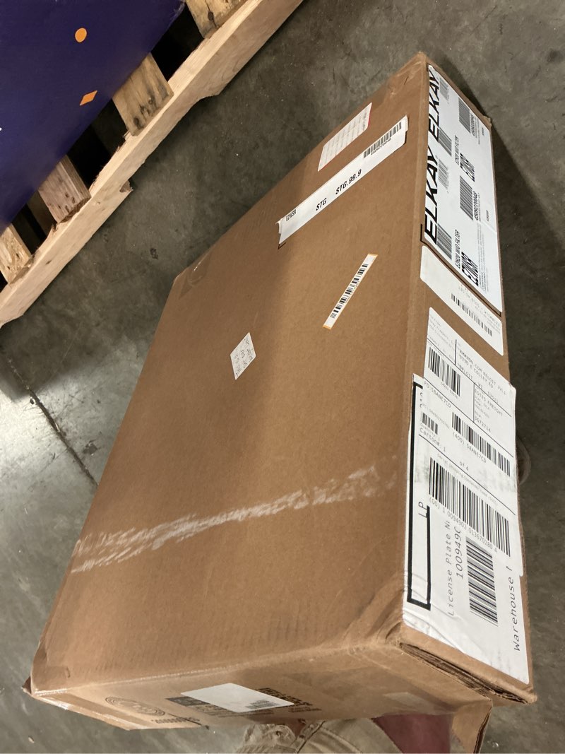 Condition photo showing New/Like New for (Incomplete) Elkay EZS8WSLK ezH2O Bottle Filling Station with Single ADA Cooler Non-Filtered Refrigerated Light Gray Light Gray Granite Non-filtered EZ push bar Refrigerated