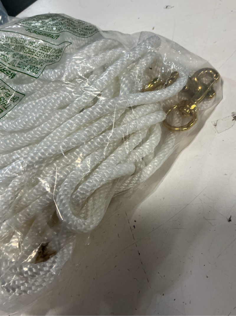 Condition photo showing Good Condition for gettysburg flag works non-drilled silver aluminum vertical mounted single pulley assembly- flagpole truck alternative- holds flagpole rope halyard- made in usa