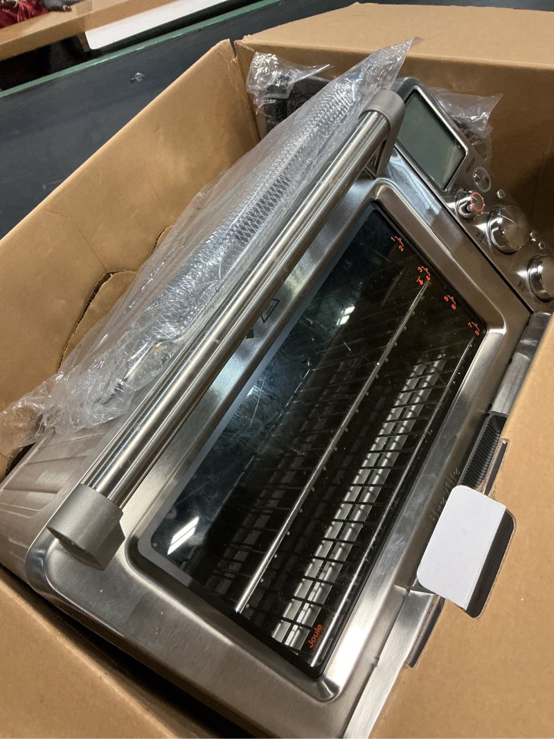 Condition photo showing As Is for breville bov950bss joule smart oven air fryer pro countertop oven, brushed stainless steel brushed stainless steel one size
