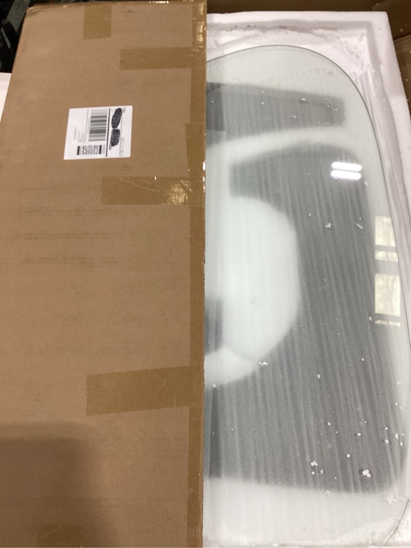 Condition photo showing Good Condition for coffee table for living room mid century modern center table with glass top, black/transparent black/transparent 32 inch