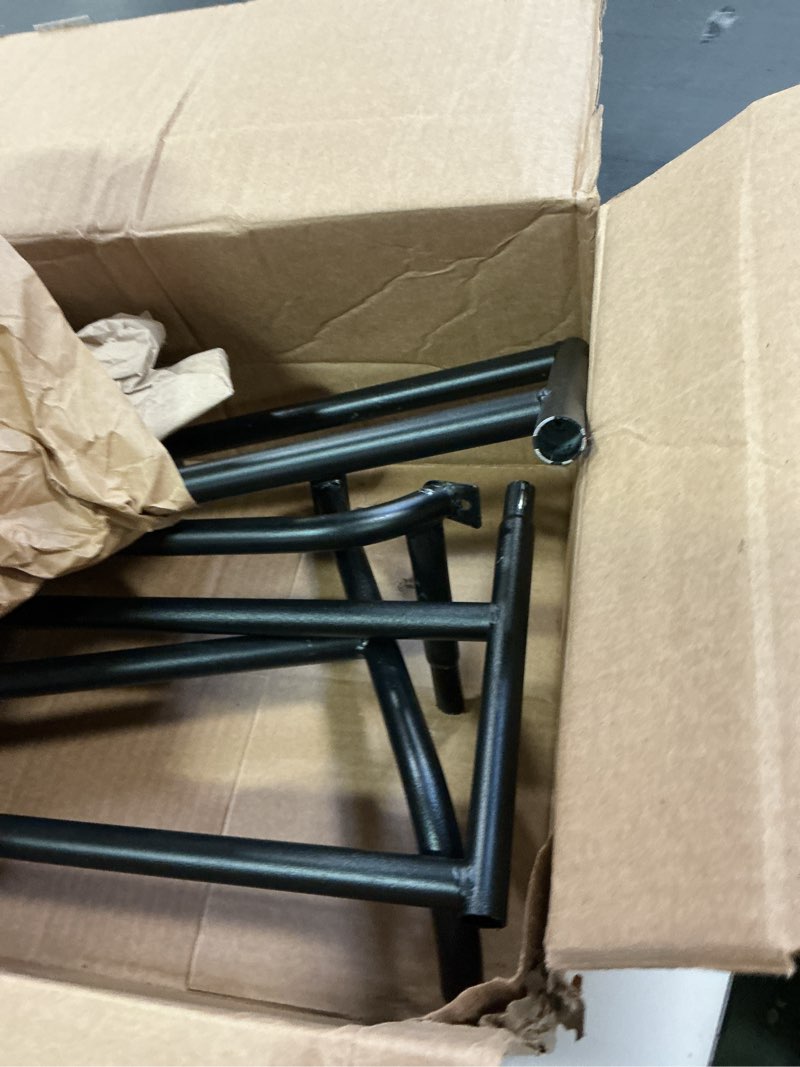 Condition photo showing Good Condition for Hay Feeder Goat, 24.8 x 21.26 x 12.2 Multiple Sided Goat Hay Rack Suitable for Farms, Stables, Heavy Duty Galvanized Metal Wall Hay Rack for Sheep Horses, etc 24.8 INCH