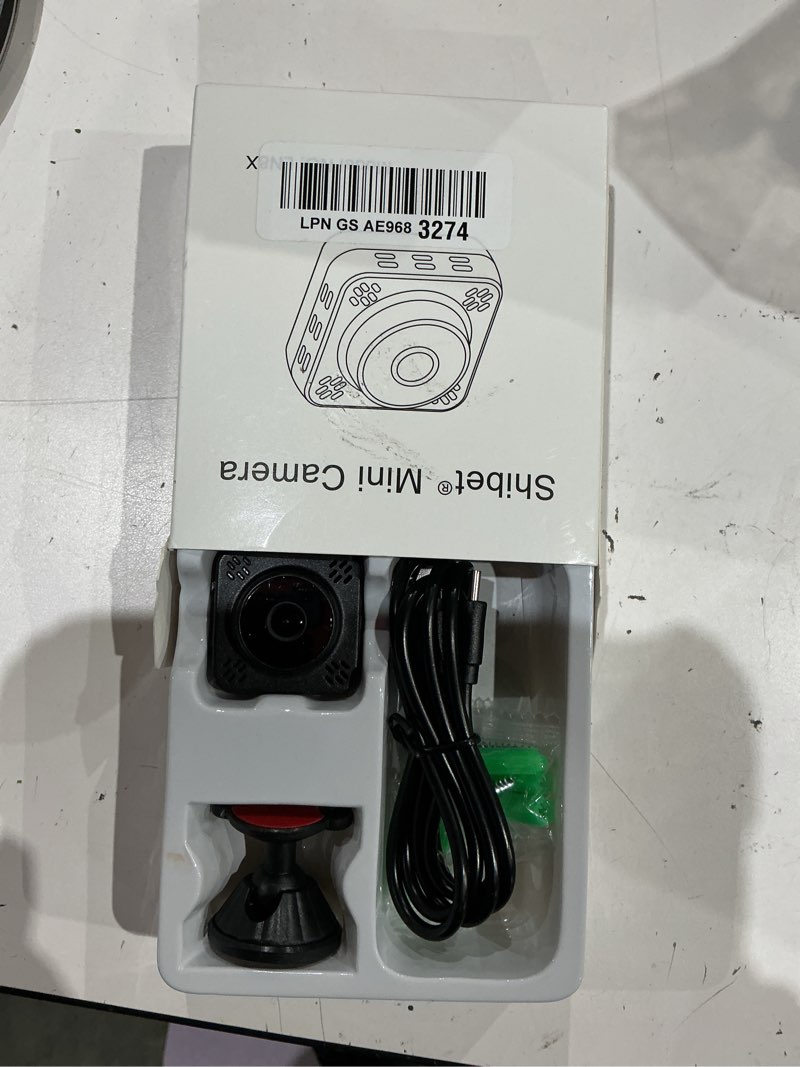 Condition photo showing Good Condition for shibet hidden camera, mini nanny cam wireless with free cloud, 2k hd security camera wifi/offline recording, motion detection & night vision for pet/baby monitor with magnetic mount black