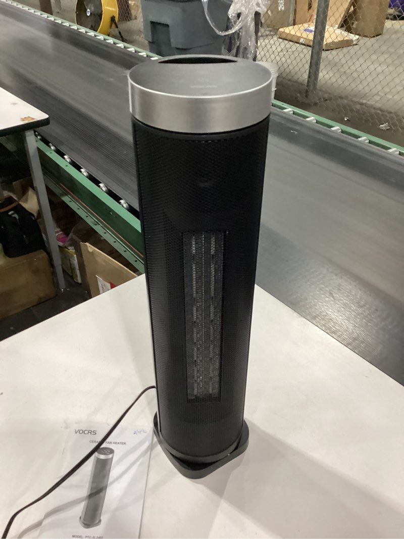 Condition photo showing New/Like New for Space Heater for Indoor Use with Remote - 70° Oscillating Tower Electric Heater, 24 Inchs, 12H Timer, 1500W Quiet PTC Ceramic Heating with Thermostat, Fast Safety Heat for Office, Home, Bedroom
