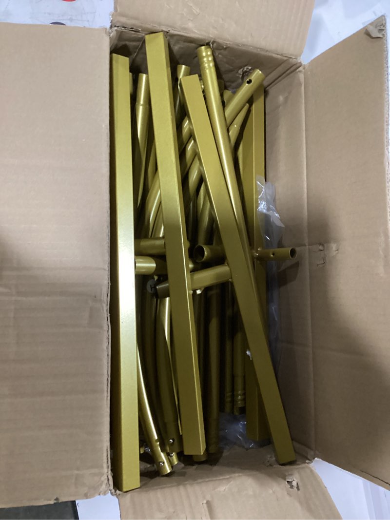 Wedding Arch Backdrop Stand Set of 2 (7.3FT/6FT), Gold Metal Arch Backdrop Stand,Balloon Arch Stand 