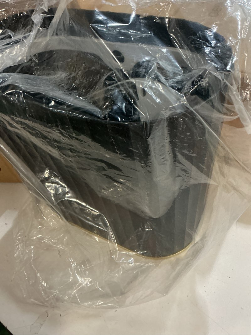 Condition photo showing Good Condition for elpheco bathroom trash can with lid butterfly, motion sensor trash can bathroom decor automatic garbage can wastebasket bathroom accessories, kitchen, living room, office, black gold