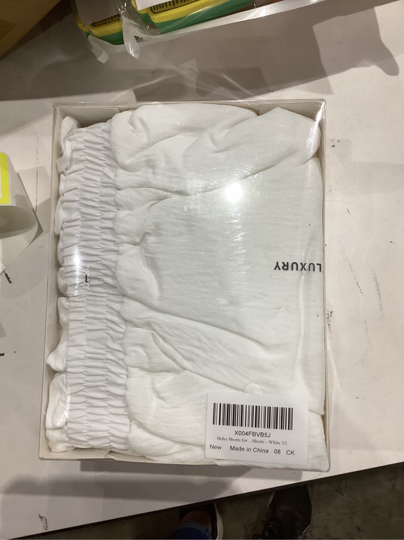 Condition photo showing New/Like New for Bubble Skirt for Women Boho High Waisted Ruffled Cute Casual Dressy Mini Summer Going Out Bloomer Skater Outfit X-Large A White