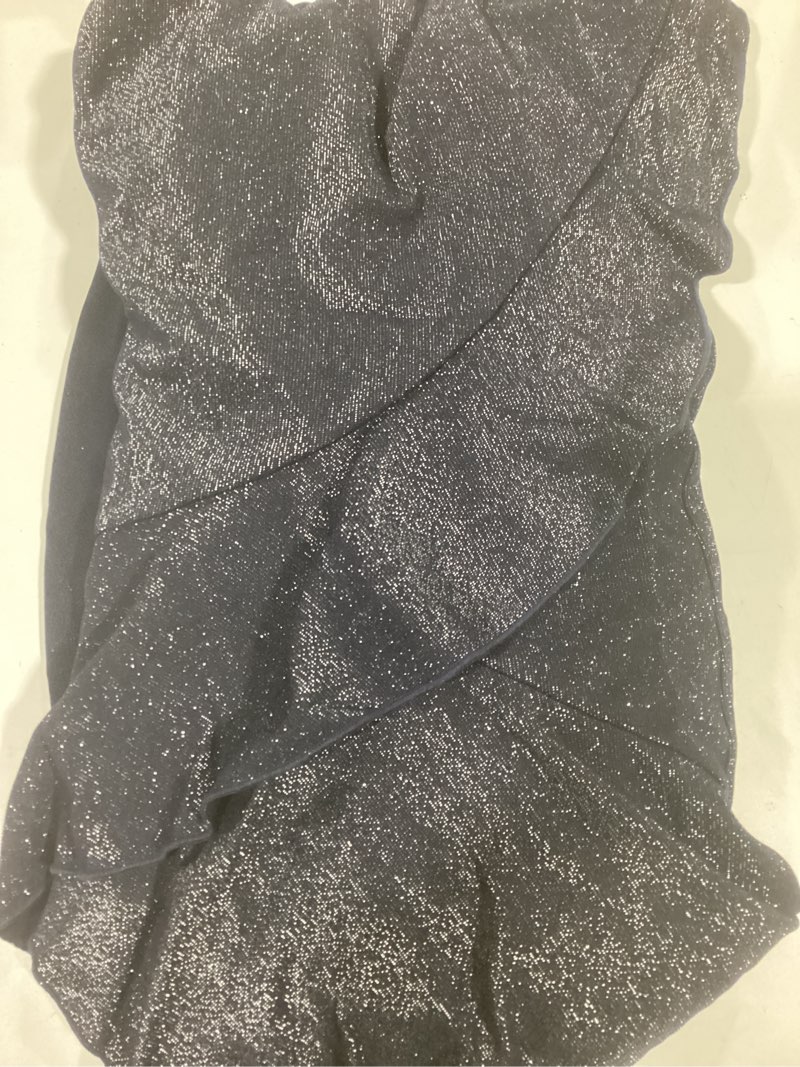 Condition photo showing Good Condition for VFSHOW Womens Sexy Halter Neck Formal Cutout Ruffle Slit Ruched Prom Maxi Dress Wedding Guest HI-LO Mermaid Evening Gown Medium Sparkly Navy Blue-a