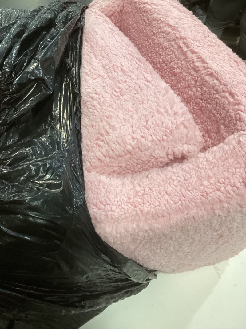 Condition photo showing Good Condition for Kids Chairs for Toddler, 2-in-1 Toddler Soft Sherpa Couch Fold Out, Convertible Sofa to Lounger for Girls and Boys, Pink Pink Medium