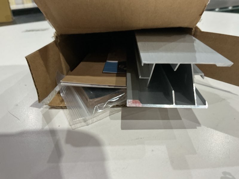 Condition photo showing Good Condition for canvas floater frame for 18x24 oil paintings, diy metal floating frame with 1.5” deep for stretched canvas art prints landscape portrait, horizontal or vertical display (silver) 18x24" silver