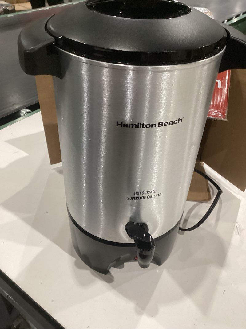 Condition photo showing Good Condition for hamilton beach - coffee urn - silver