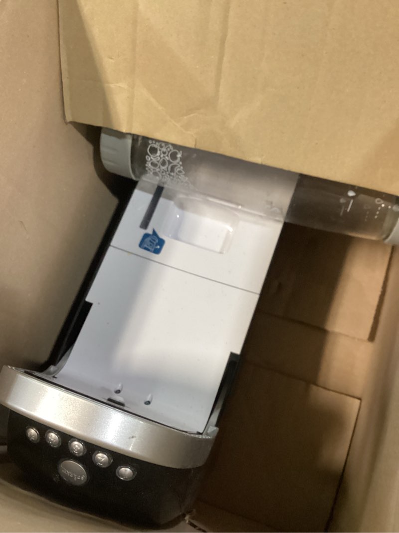Condition photo showing As Is for spärkel beverage system | black sparkling water maker | no co2 tank needed | carbonated water machine that uses fresh, natural ingredients | soda maker | 5 unique carbonation levels