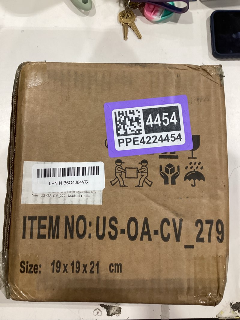 Condition photo showing Good Condition for rustic farmhouse vase, boho beige vase for pampas grass small textured knotted vases for flowers decorative cement floral vases for home decor, living room, dining table