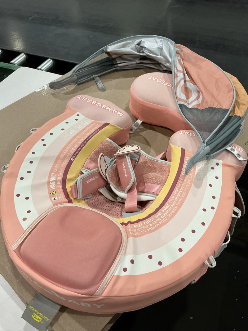 Condition photo showing Good Condition for factory newest mambobaby baby swimming float with footrest non inflatable safe and secure for kids air free baby float