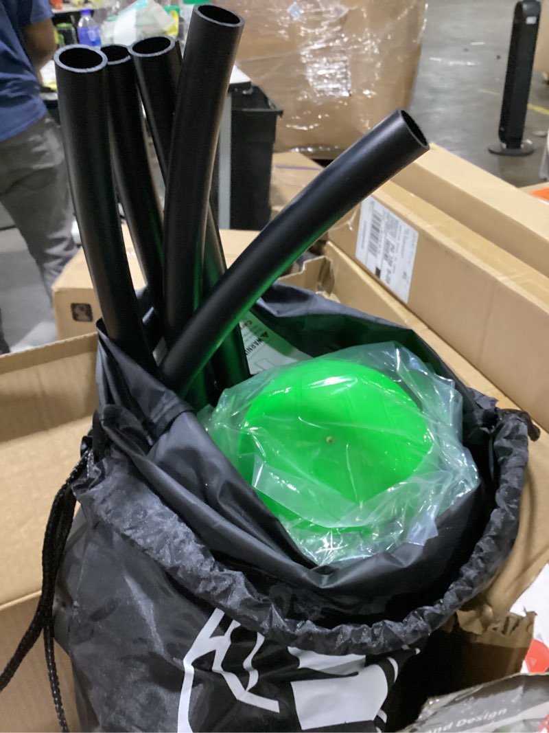 Condition photo showing As Is for gosports slammo game set (includes 3 balls, carrying case and rules) - outdoor lawn, beach & tailgating roundnet game