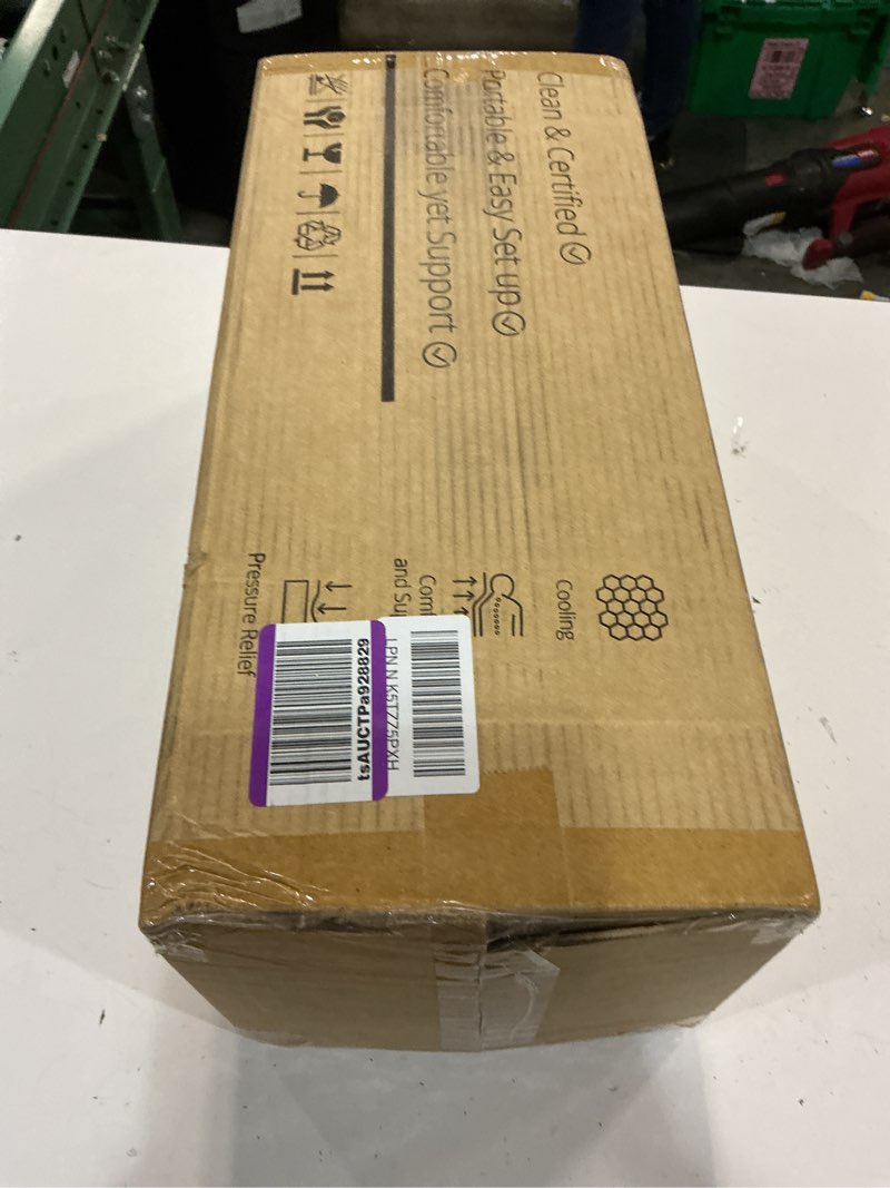 Condition photo showing New/Like New for 2 inch gel memory foam mattress topper full size, cooling bed topper for pressure relief with removable breathable soft cover, certipur-us certified 2 inch(topper with white cover) full