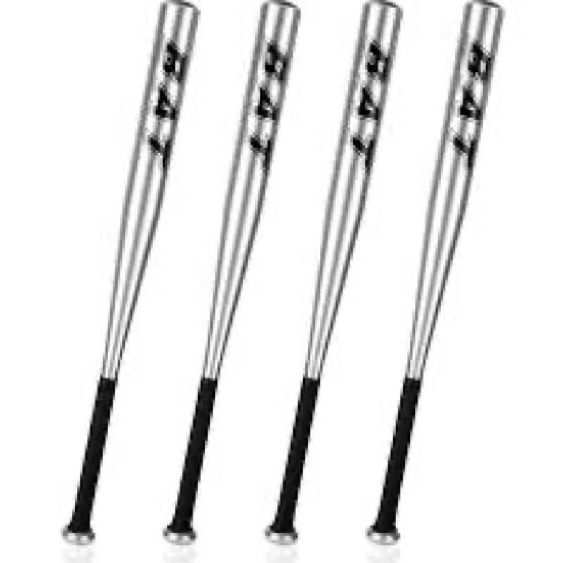 Jenaai 4 Pcs 28 Inches Baseball Bat Aluminum Softball Lightweight Bat for Baseball Training Sports Activities