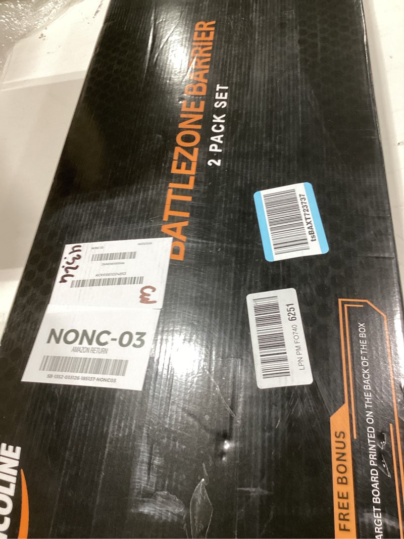 Condition photo showing Good Condition for 2-pack tactical bunker & foldable battlefield obstacles 59x34” combat battle zone fort, compatible w