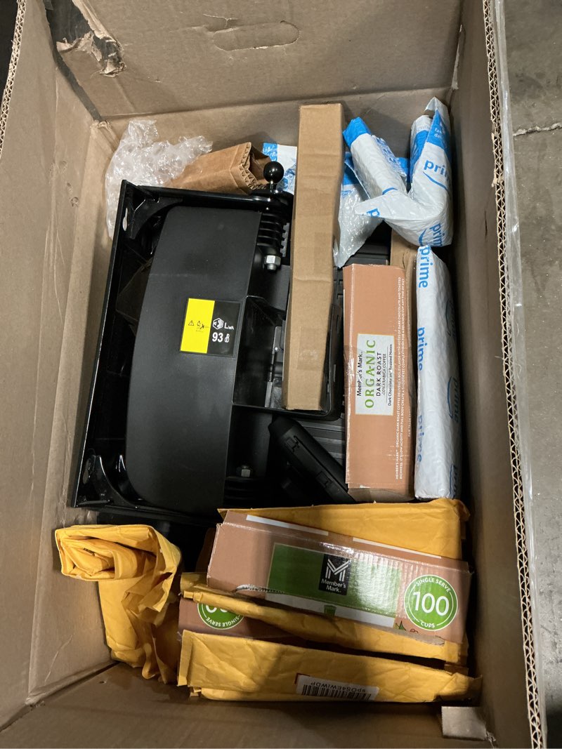 Condition photo showing As Is for giraffe tools grandfalls retractable pressure washer g20, 2500 psi 2.2 gpm, wall mounted with 65ft hose reel, 4 nozzles for floor/cars/fences/patios, light silver case with grey pressure hoses