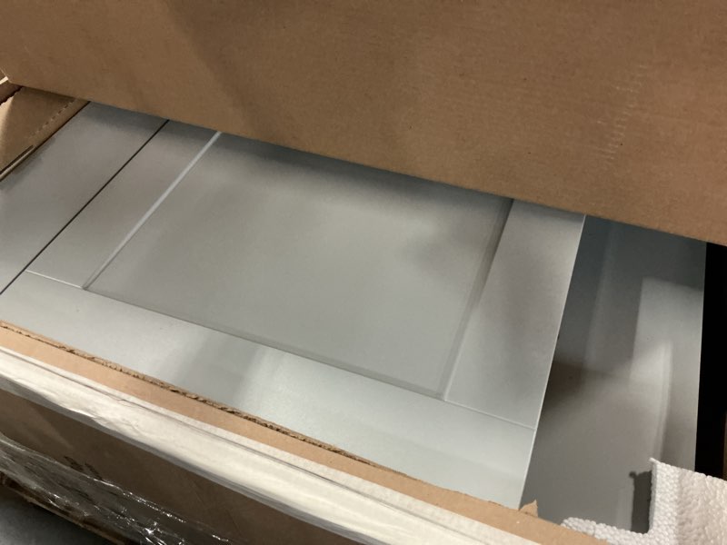 Condition photo showing Good Condition for project source 36-in gray single sink bathroom vanity with white cultured marble top