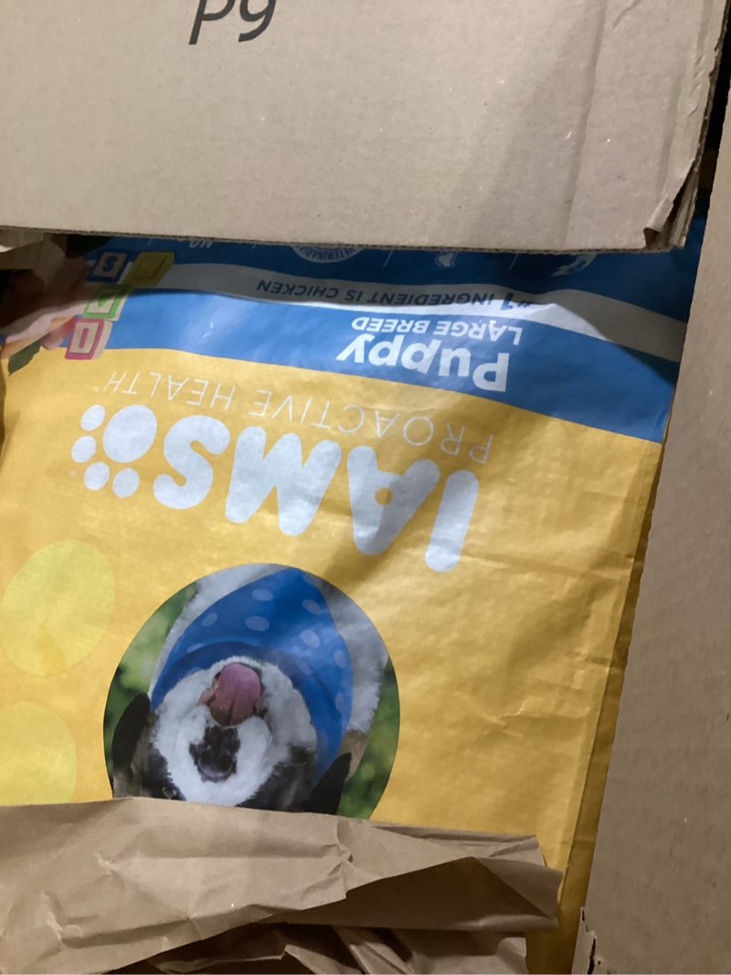 Condition photo showing Good Condition for IAMS Proactive Health Large Breed Puppy Food with Real Chicken, 30.6 lb. Bag Chicken 30.6 Pound (Pack of 1)